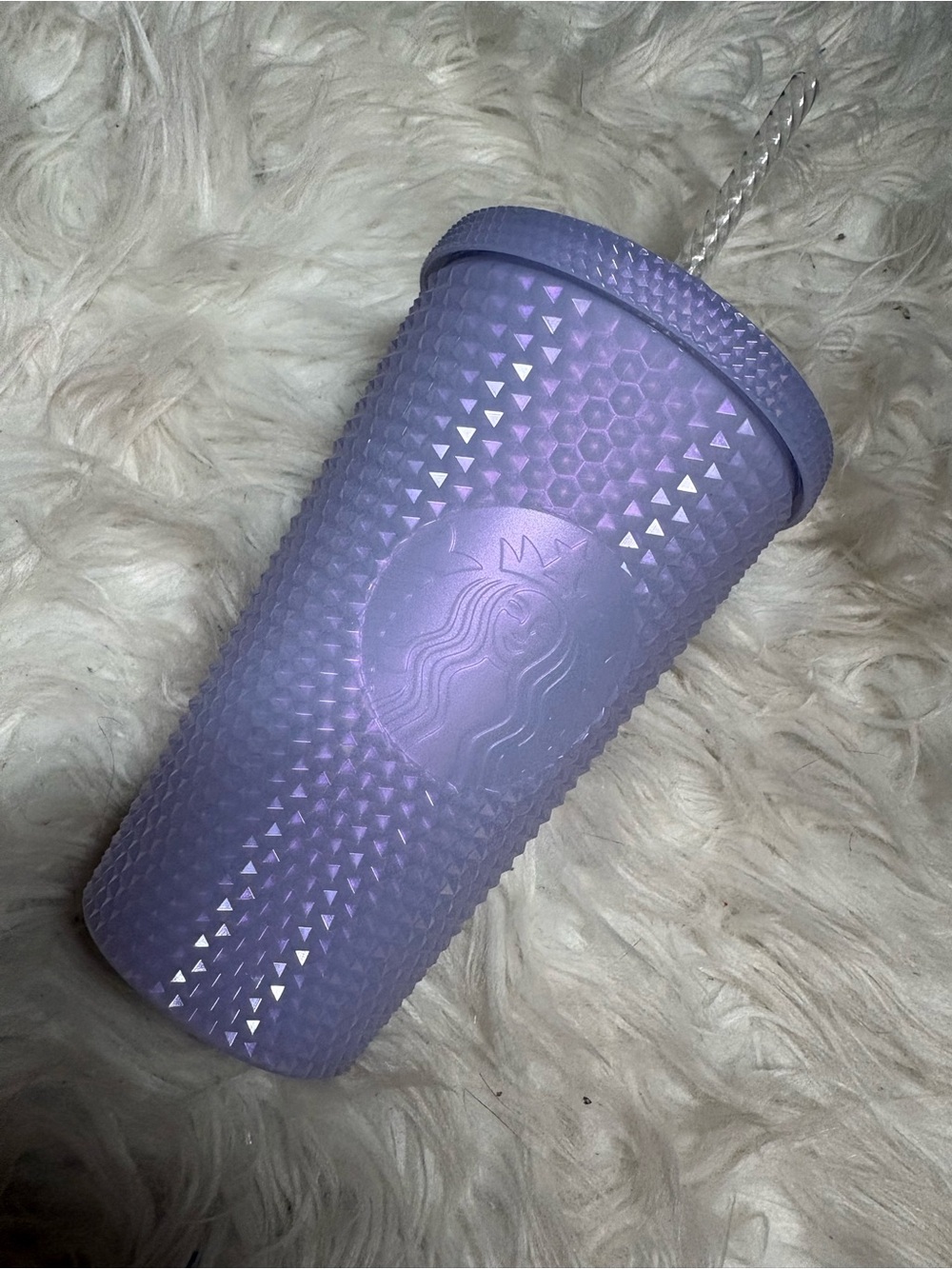 Starbucks Lavender Iridescent Studded Cold Cup